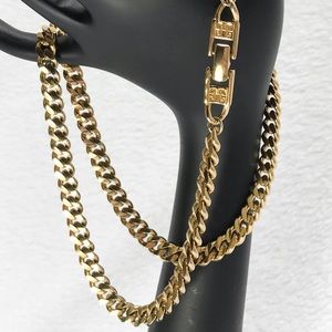 Vintage Givenchy chunky goldtone chain necklace